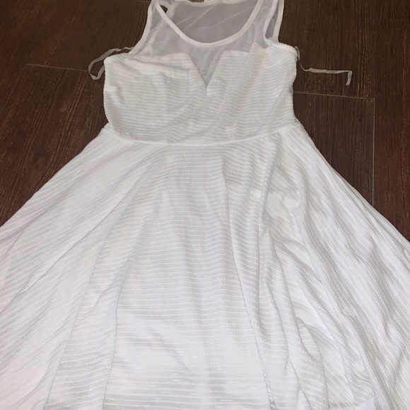 pleated midi dress white Bandeau Bow Back Pleated Midi Dress - White main image 1